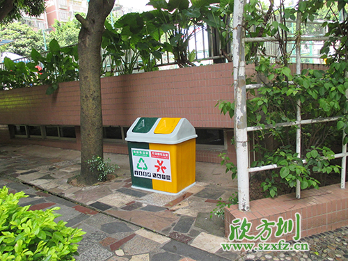 炎炎夏季，玻璃鋼垃圾桶為清遠(yuǎn)市街道帶來點(diǎn)點(diǎn)綠意
