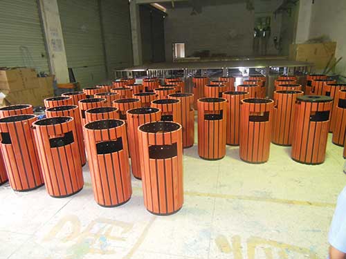 欣方圳鋼木垃圾箱再次獲得珠?？蛻暨x購