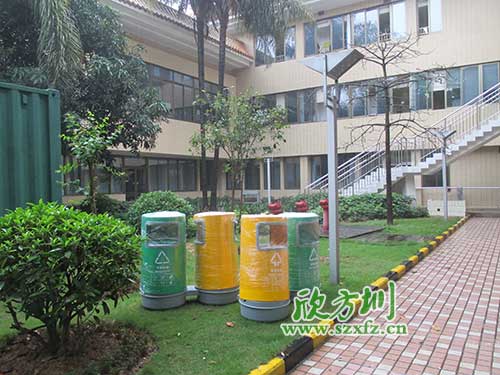 韶關(guān)物業(yè)分類玻璃鋼垃圾桶，提升社區(qū)好環(huán)境。