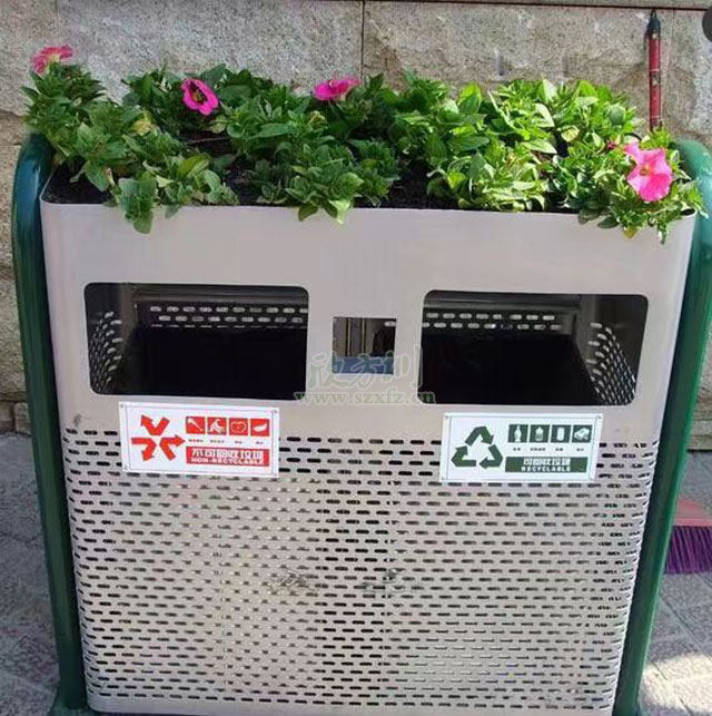 桂林戶外鋼制垃圾桶 讓城市環(huán)保意識越來越強(qiáng)